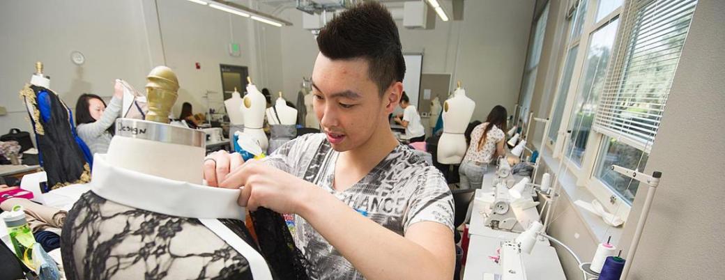 student-working-on-fashion-in-class_